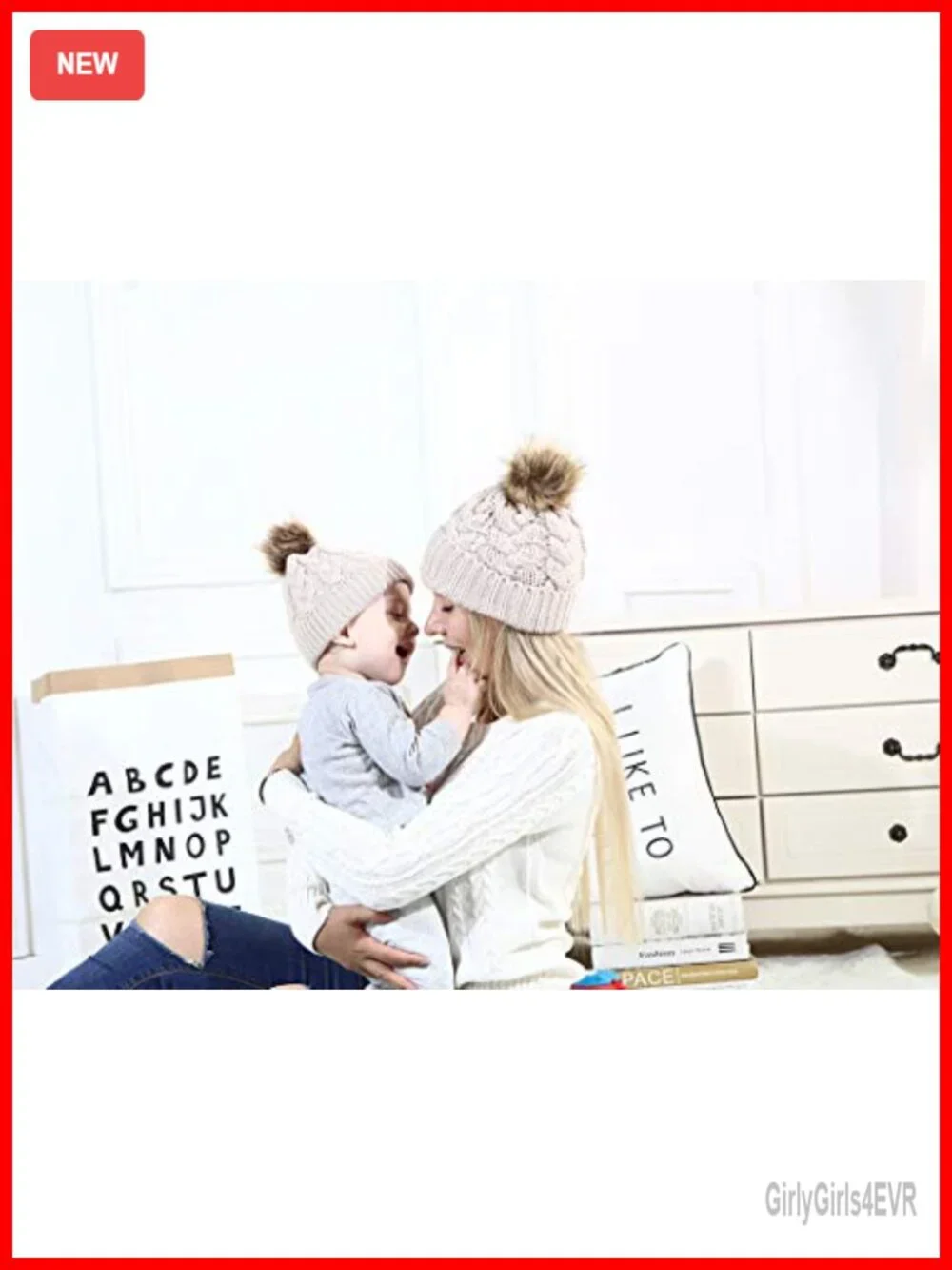 Baby Toddler Winter Knit Beanie Hat Warm Acrylic Cap